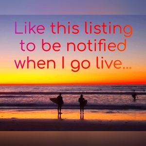 Please Like this listing to be notified when I go live😊